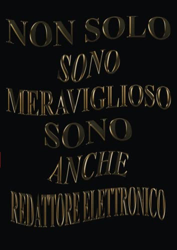 Non Solo Sono Meraviglioso Sono Anche redattore elettronico: Agenda 2023-2024 Settimanale e Giornaliera A4 Grande Formato | Calendario mensile ... a 2 anni (Regalo per Redattore Elettronico)