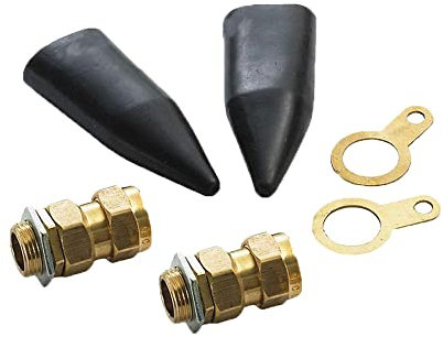 KafTon BW and CW Cable Gland Packs for Indoor and Outdoor Use, SWA Armoured Cables (CW Cable Gland: 20mm Small - (2 Sets))