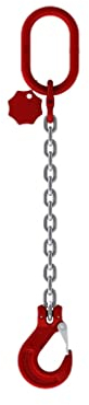 Joma-Tech 1-Strang Anschlagkette 1,5m GK8 10mm verzinkt mit Sicherheitshaken