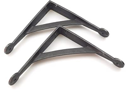 Oakcrafts - Pair of Gallows Shelf Brackets Antique Cast Iron - 180mm x 180mm