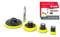 Dino KRAFTPAKET Set M10 Stützteller 30mm 50mm 75mm 100mm mit 80mm-Verlängerung für Poliermaschine mit M10 Gewinde. Passend zu 640241 Akku Poliermaschine