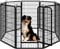 Yaheetech Lightweight Dog Playpen, 8 Panel 120cm Dog Fence Pet Exercise Pen Portable Puppy Play Pen Suitable for RV/Camping