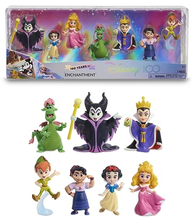 Famosa Disney 100 - Confezione Enchantment, giocattolo da collezione con personaggi Disney, include 8 figure diverse, licenza 100% ufficiale del prodotto, 12 da collezionare, 3 anni, (DED16700)
