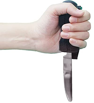 Ancianos Discapacidad Anti-vibración Ayuda para Comer Vajilla Cuchillo de fácil Agarre Cuchara Tenedor Utensilios Adaptable Comedor Ayuda Cubiertos para Parkinson Artritis Accident