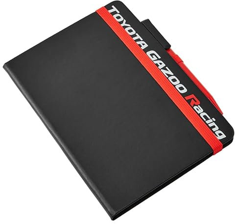 Toyota Gazoo Racing - Offizielles Team-Notizbuch und Stift, fester Einband, Schreiben und Notizen, offizielles Merchandise-Produkt