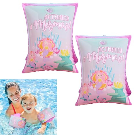 Schwimmflügel Kinder 2-6 Jahre Kinder Aufblasbare Arm Bands Karikatur Schwimmflüge Niedliches Schwimmarmband Aufblasbare Schwimmarmbänder Schwimmhilfen für Kleinkinder Flipper Schwimmflügel