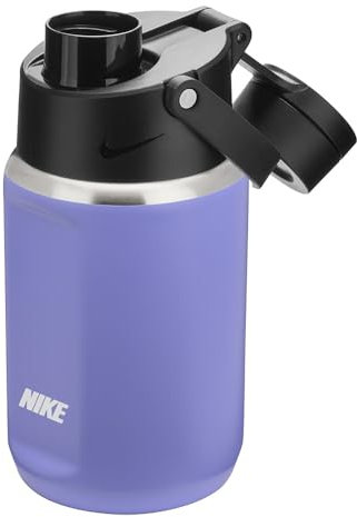 Nike Unisex - Adult SS Recharge Chug Bottle 12 oz Water Bottle, Light Thistle/Black/White, 354 ml