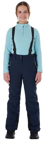 Killtec Mädchen Skihose/Funktionshose mit abzippbarem Latz, Schneefang und Kantenschutz Ksw 77 Grls Ski Pnts