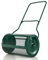 SOARS Épandeur Gazon 80 L, 39 X 60,5 CM, Rouleau Gazon en Métal avec Poignée en U, Panier en Maille, Fermetures Latérales, Matériau Robuste, pour Pelouse, Jardin, Cour (Vert-39 x 68cm)