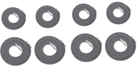 Supvox 8 STK Seilzubehör Stuhl-Lounge-Seil Kabel Stuhlschnur Gummi Stuhl-Longue-Spitze Bungee sail abspanngummi Schnürsenkel Liegestuhl Chaiselongue-Schnur Gummiseil Elastizität Rasen