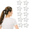 Traziewell Haarklammer Klein Glitzer Haarspangen Mädchen Klein10 Stück Metall Stern Haarklammern Y2K Haarschmuck Frauen Hair Clips Zubehör Snap Kopfschmuck für Party Mädchen 0512