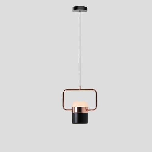 LONGDU Lustre LED Moderne, Suspension créative Simple, Hauteur réglable, luminaire Suspendu for îlot de Cuisine, Salle d'étude, Salon, Bar(Color:Rose Gold)