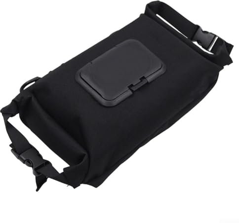 Tragbare hängende Leinwand Feuchttücher Spender Tasche Feuchttücher Spender Reise Tücher Tasche Box Camping Feuchttücher Box für Reisen Camping (schwarz)