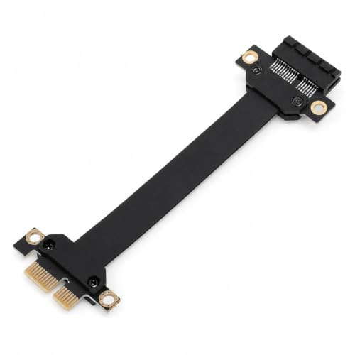 PCIe 3.0 X1 auf X1 Verlängerungskabel, 8 Gbit/s Hochgeschwindigkeits-PCI Express 1x Riser Card Ribbon Extender, PCIe-Verlängerungskabel für Sound-Netzwerk-Datenkarten (20 cm)