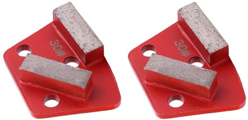 2pcs Trapez -Diamant -Schleifscheibenscheibe #30 Grit Metal Bind -Schaber mit Aggressivem Segment für Mühleboden Betonzementfarbe