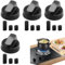 YREYBN 4 Pcs Cooker Knobs Replacement Oven Knobs, Universal Control Knobs for Ovens, 42mm Gas Stove Control Knobs Multi Replacement Accessories, for Kitchen Cooker & Hob