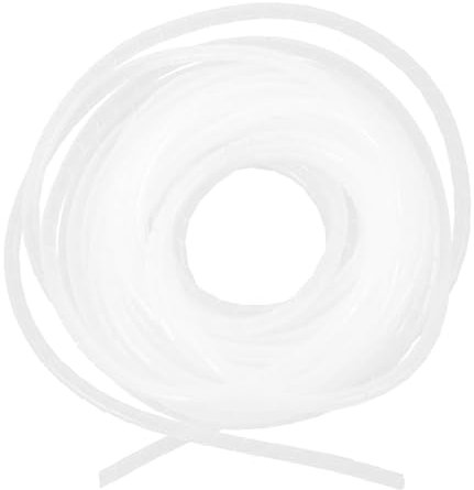 LIFKICH Spiral Wire Wrap Cable Cover White Cord Wrap for Outdoor Cable Storage