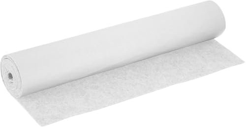 Feutrine Autocollante Tissus Autocollant Blanc - 40 x 220 cm 1 mm d'épaisseur Rouleau de feutre DIY - pour liner de boîte Tapis de tiroir Auto Feutre Cadre photo Pied de chaise Pieds de table