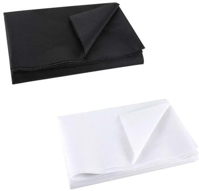 LINTRA 1 x 2 Metros una Cara Entretela, 2 Piezas de Tejido no Tejido Entretela Adhesiva Plancha, Tela Entretela para Planchar para Planchar, Coser, Bordar, Cuellos de Ropa