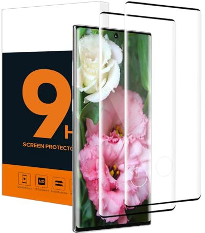 Cable Leader 2 Stück Schutzfolie für Panzerglas für Samsung Galaxy Note 10 Plus, Sensitive Touch, 9H Härte, Keine Blasen Schutzglas, 3D vollständige Abdeckung Samsung Note 10 Plus Displayschutz