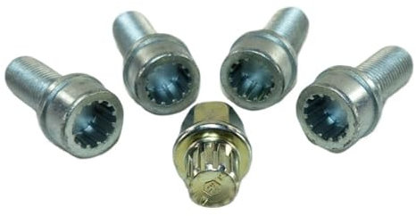 HZSMYXGS Pernos de llanta Compatible con VW para Golf 4 MK4 para Passat B5 1998-2005 Tornillos y Tuercas de Bloqueo de Rueda 1K0698137A
