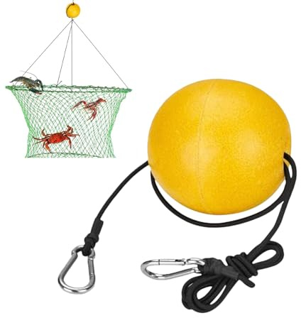 Seilschwimmer | Tiefwasser-Angel-Schwimmer, Ortungsmarker mit Schnur und Clip für Marine, Outdoor, Skifahren, Krabben, Schwimmbad, Dock, Kajak, Trail Kanu