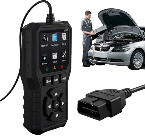 GOMETY - Tester diagnostico OBD2, diagnosi auto OBD, lettura memoria errori, dispositivo universale per auto, lettore di codici errori motore con dati in tempo reale, dispositivo di lettura codici
