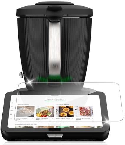 Yenwen Verre Trempé pour Vorwerk Thermomix TM7 Protection Ecran, 1 Pièces Protection écran Film, Anti Rayures, Dureté 9H Glass, Sans Bulles