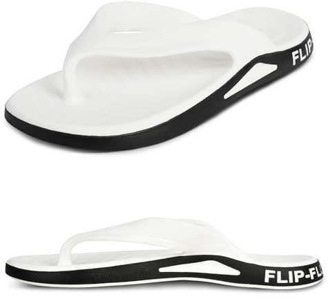 Aomig Infradito Uomo con Supporto Plantare, Flip Flop Antiscivolo per Piscina e Spiaggia, Ciabatte Estive Comode e Leggere, Infradito da Mare e Piscina per Sportive, la casa, la doccia