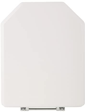 Sanitop-Wingenroth - 56696 4 - WC-Sitz in Wieß - Hochwertiger Toilettensitz mit Holzkern & Edelstahlscharnier