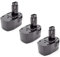 vhbw 3x Battery Replacement for Dewalt DC9091, DE9038, DE9091, DE9092, DE9094, DE9502, DW9094 for Power Tools (1500 mAh, NiMH, 14.4 V)