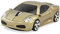 ECOiNVA Souris optique sans fil pour ordinateur portable FLL 2,4 GHz Motif voiture de sport Doré