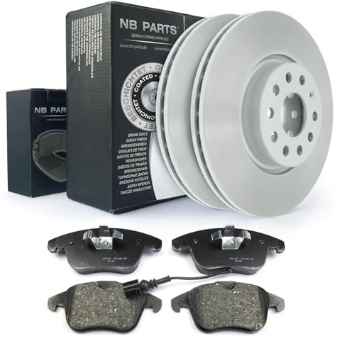 NB PARTS Bremsscheiben Bremsbeläge vorne 312mm passend für Audi Q3 Seat Alhambra VW Sharan Tiguan