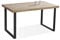 Adec Group duehome | Natural, Mesa Fija de Comedor, Mesa Salon o Cocina, Color Roble Salvaje y Negro, Medidas: 140 cm (Largo) x 80 cm (Ancho) x 76,5 cm (Alto)