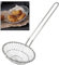 Hicook, colino da cucina in acciaio inox, a forma di ragno, mestolo, per gnocchi, pasta, spaghetti, noodles e fritture, 12,7 cm