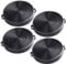 AquaHouse CHF02 Lot de 4 filtres à charbon pour hotte aspirante à recirculation Compatible avec toutes les marques de hottes utilisant un filtre de hotte de 210 mm de diamètre