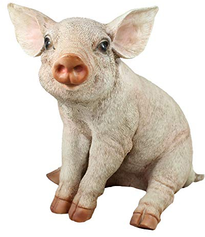 colourliving Schwein Figur Sau Ferkel Trixi Schweinchen Figur Gartenfigur Dekofigur Tierfigur Ferkelchen