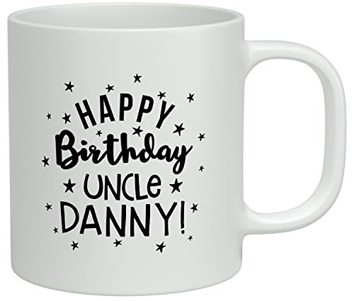 Shopagift Personalised Happy Birthday Uncle White 10oz Novelty Gift Mug Cup