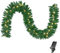 Künstliche Weihnachtsgirlande, 2,7 m, mit 50 Lichtern zum Einstecken und Beleuchten, für Zuhause und Büro, Weihnachtsdekorationen