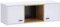 Mirjan24 Hängeschrank Olier WISZ 2D, Wandschrank, Wohnzimmer Schrank, Wandregal, Hochschrank, Dekoschrank, Hängeregal, Buchregal, Universal Regal, Medienschrank (Weiß/Weiß + Eiche Artisan)