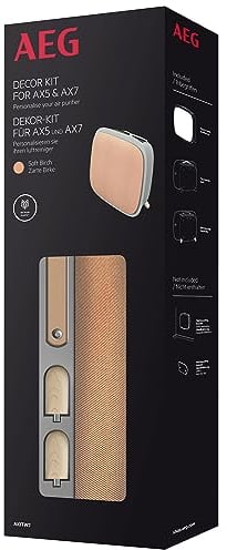 AEG AKITW2 Dekor Kit Zarte Birke (Passend für AX51 & AX71 Luftreiniger, Recycelte Premium-Textilfront, veganer PU Ledergriff, Holzfüße aus Esche, Design, Dekoration, beige/hellbraun)