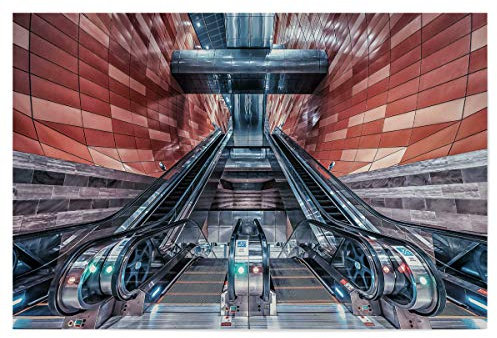 artboxONE Poster 30x20 cm Städte Subway hochwertiger Design Kunstdruck - Bild Subway Architektur Asia