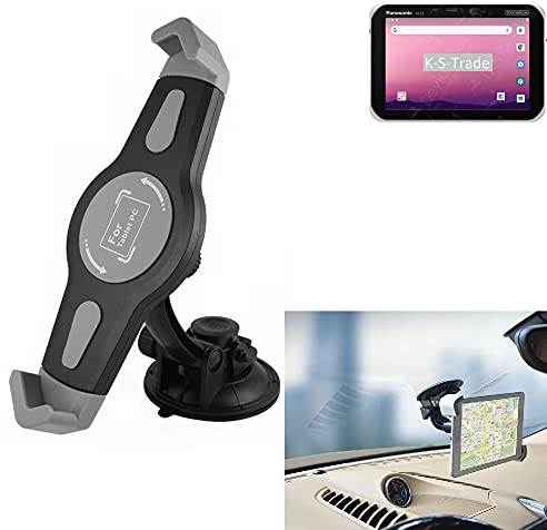 K-S-Trade Qualitativ & Innovativ Scheiben-Halterung Für Tablets Für Panasonic Toughbook S1 KFZ Tablet Saugnapf Auto Halterung Windschutzscheibe
