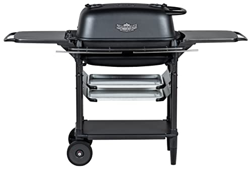 PK Grills Tragbarer Holzkohlegrill und Smoker, Aluminium Outdoor BBQ Grill, tragbarer Grill für Camping, Hinterhof-Grillen, Park, Heckklappe, neue Original PK Aaron Franklin Addition, Kohle