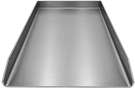 Edelstahl Plancha für Gasgrills/Grillplatte/kompatibel für Gasgrills von Rösle z.B Videro G3/G4/G6 (440 x 235mm)
