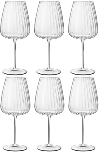 Bormioli Luigi Speakeasies Set mit 6 Rotweingläsern aus Glas, 70 cl. Hochwertiges High-Tech-Klangglas.