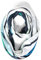 CECIL Damen B572022 Schlauchschal, deep Blue, A