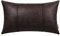 BRAWARM Couch-Leder-Kissenbezüge, 30,5 x 50,8 cm, Kunstleder, Lendenkissenbezug mit Paspelierung, handgenähtes Leder-Wurfkissen für Couch, Sofa, Bett, Wohnzimmer, Heimdekoration