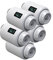 Qiumi Lot de 5 vannes d'actionneur de radiateur thermostatiques Wi-Fi programmables Alexa Google Voice Control, WiFi Direct, aucune passerelle requise