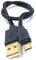 DRUT 30cm short Micro USB to USB 2.0 Fast Charger Braided Cable 24AWG A-Male to Micro B Gold Connectors Lead 1ft Black